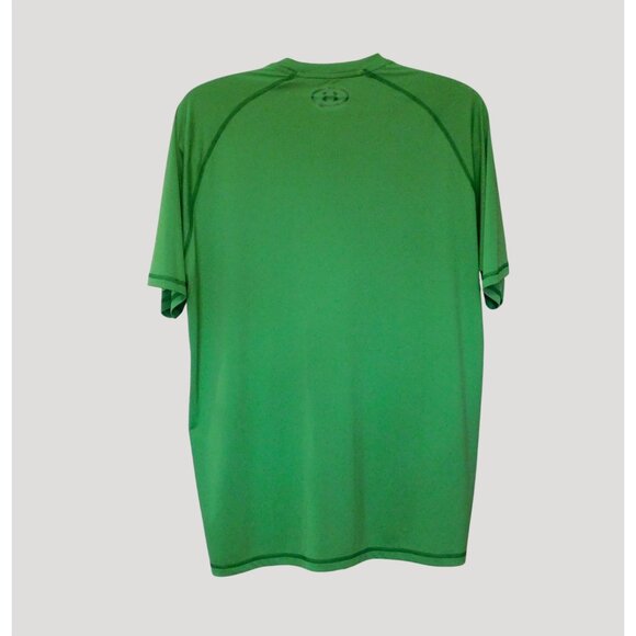 Under Armour HeatGear Catalyst Shirt Mens XL Green Loose Fit Short Sleeve - Picture 3 of 8